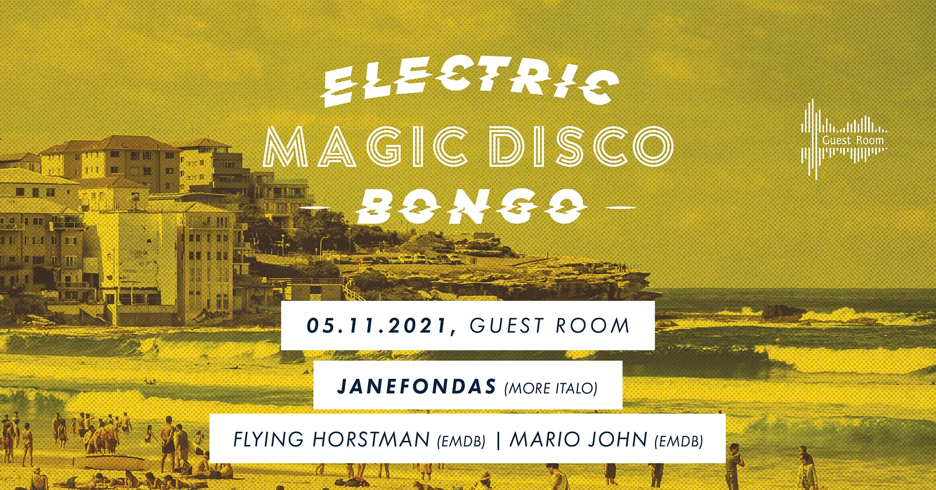 Electric Magic Disco Bongo w/ Janefondasim guestroom in Graz