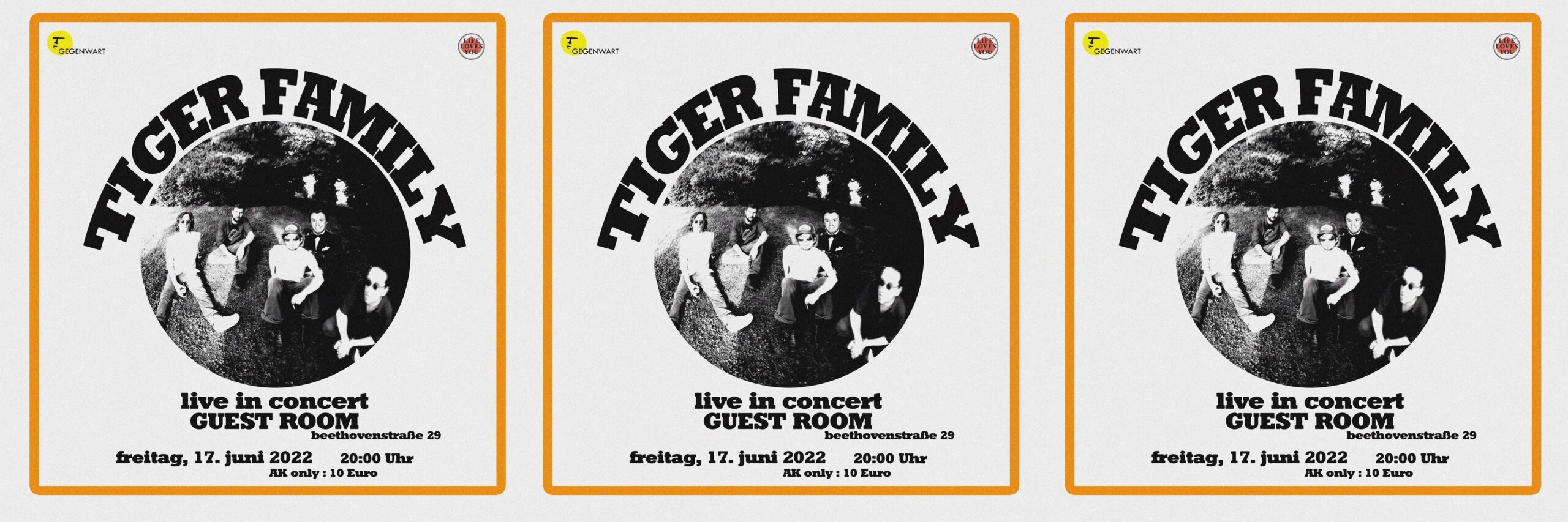 Live: Tiger Family im Guest Roomim guestroom in Graz